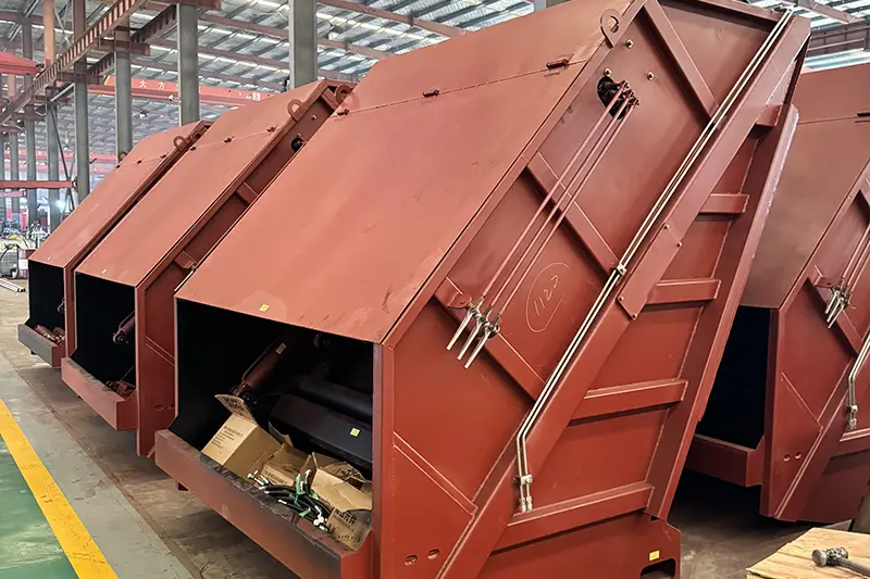 Tömörített szemeteskocsi karosszéria